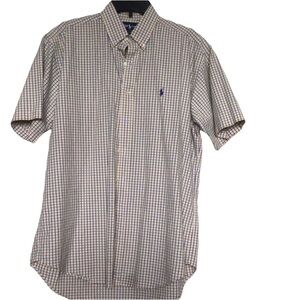 Ralph Lauren “Blake” shirt in blue, yellow & white plaid‎ 100% cotton siz…